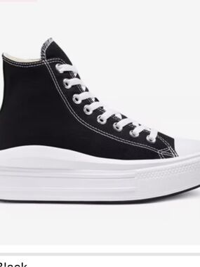 Black High-Top Platform Converse Sneakers